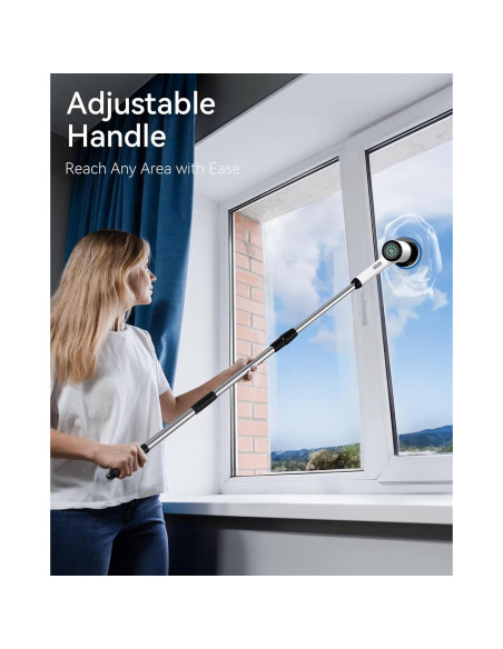 Limpiador Eléctrico de Espín ONEJOY Inalámbrico con Mango Largo