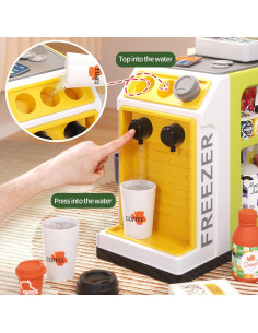 Juego de Caja Registradora de Juguete Jovow 48 Piezas Verde 2