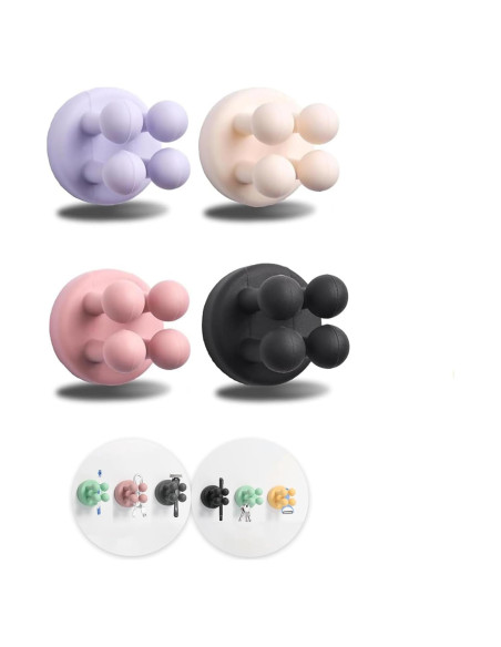 Soportes de Cepillos de Dientes de Silicona BAMXSXBO 4 Pcs