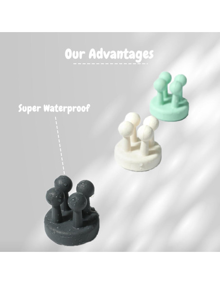 Soportes de Cepillos de Dientes de Silicona BAMXSXBO 4 Pcs