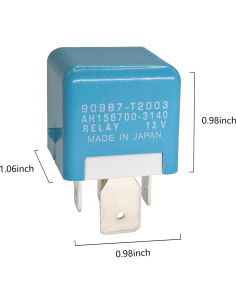 Relé 90987-T2003 5 Pines 12V para Toyota Avalon Corolla 2