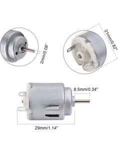 5 Motores Eléctricos CC 1-6V Mini 140 para Juguetes RC DIY 2