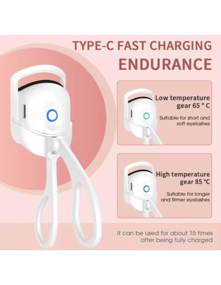 Rizador de Pestañas Calentado InnovFusion Rosa Compacto