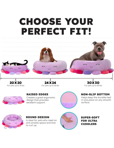 Cama para Mascotas Squishmallows Winston el Búho 50.8 cm - Jazwares
