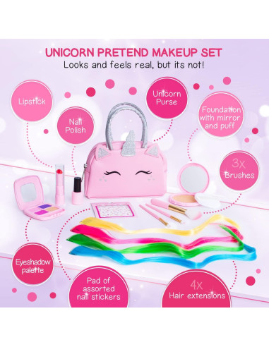 Kit de Maquillaje Falso Unicornio Sprinkles Toyz para Niñas