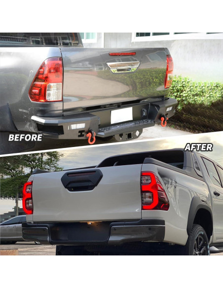 Luces Traseras LED VLAND para Toyota Hilux 2015-2020 Rojo