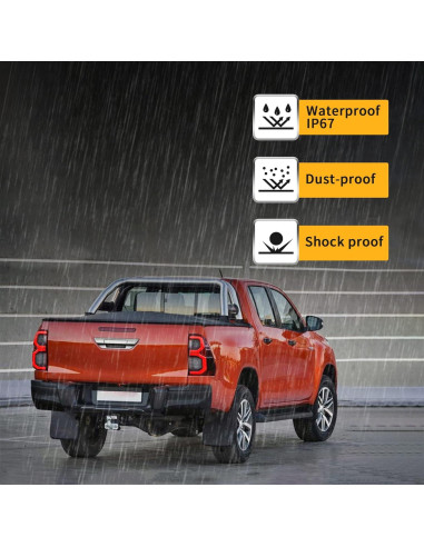 Luces Traseras LED VLAND para Toyota Hilux 2015-2020 Rojo