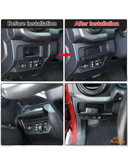 Caja de Almacenamiento Aunginsy para Toyota Tacoma 2016-2023