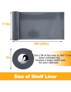 Forro Antideslizante para Estantes Corodo 44.5 cm x 6.1 m 2