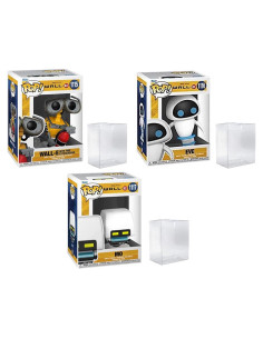 Conjunto de 3 Figuras Funko Pop Wall-E, Eve y Mo