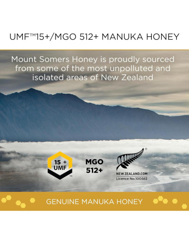Caramelos de Miel de Manuka UMF 15+ Mount Somers - 26 piezas