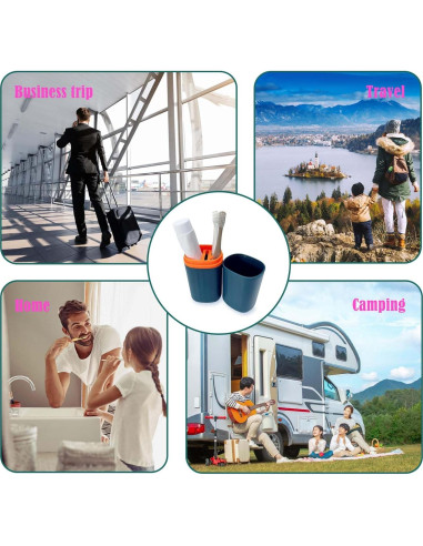 Estuche de Cepillo de Dientes RINDOJIN Azul 6.5x20x5 cm