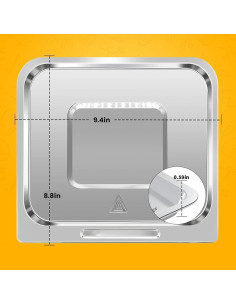 Bandeja de Cocina para Freidora de Aire CHEFMAN 10L 23.9x22.4cm 2