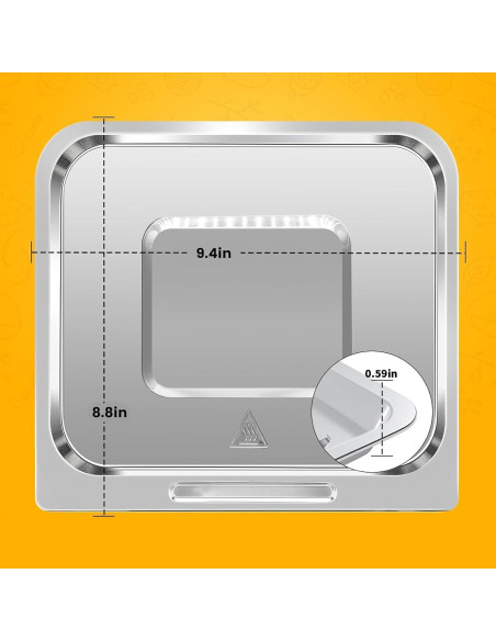 Bandeja de Cocina para Freidora de Aire CHEFMAN 10L 23.9x22.4cm