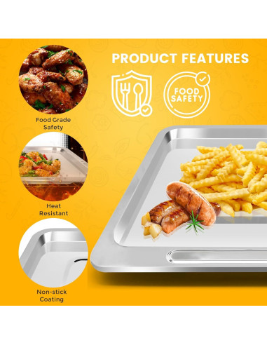 Bandeja de Cocina para Freidora de Aire CHEFMAN 10L 23.9x22.4cm