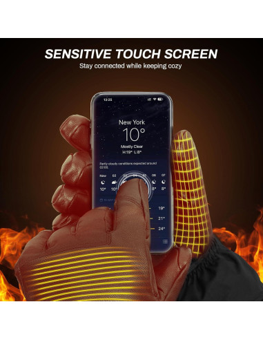 Guantes Calentados Antarctica Gear Unisex con Baterías 3200mAh