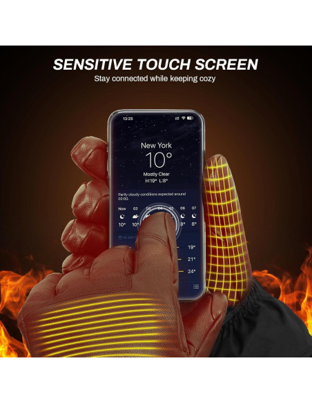 Guantes Calentados Antarctica Gear Unisex con Baterías 3200mAh