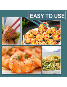 5 Pares de Palillos Reutilizables PTNITWO 24 cm Fibra de Vidrio 2