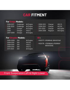 Brazo de Control Inferior Frontal BDFHYK 2pcs para Chrysler/Dodge 2