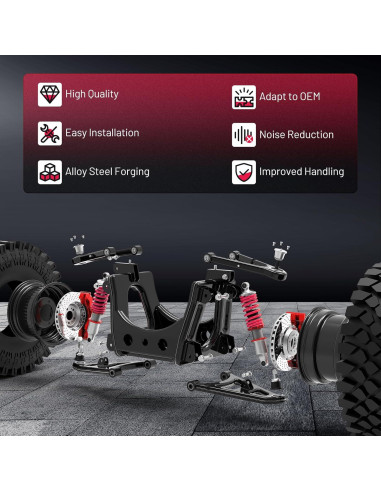 Brazo de Control Inferior Frontal BDFHYK 2pcs para Chrysler/Dodge