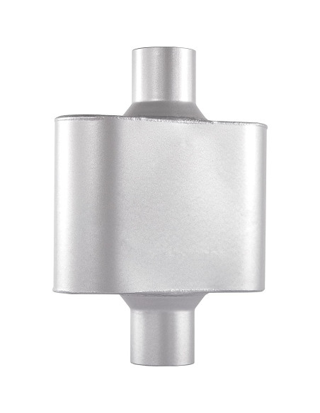 Silenciador de escape ELSHINE ovalado 33 cm anticorrosivo