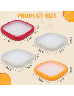 Caja de Almacenamiento de Silicona Nuogo 4 Pcs 20x20 cm 2