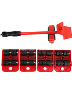 Elevador de Muebles Junlucki con 4 Deslizadores y Rodillo 2