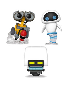 Conjunto de 3 Figuras Funko Pop Wall-E, Eve y Mo 2