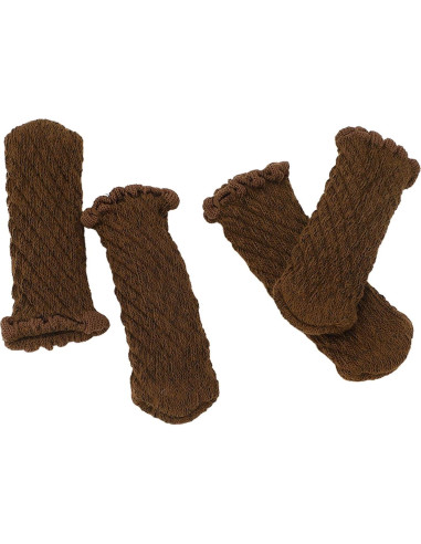 Fundas Protectores para Patas de Silla EVGATSAUTO 20 Pcs Chocolate