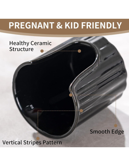 Dispensador de Tazas de Baño Cerámica TANEW 1100-2 Negro Brillante