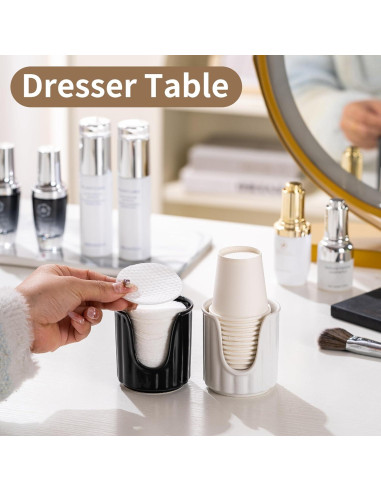 Dispensador de Tazas de Baño Cerámica TANEW 1100-2 Negro Brillante