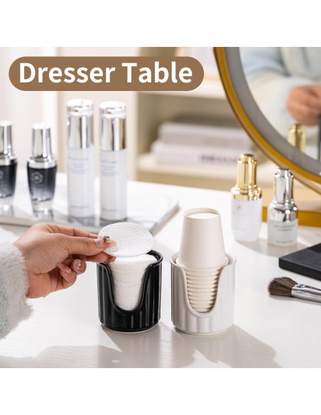 Dispensador de Tazas de Baño Cerámica TANEW 1100-2 Negro Brillante