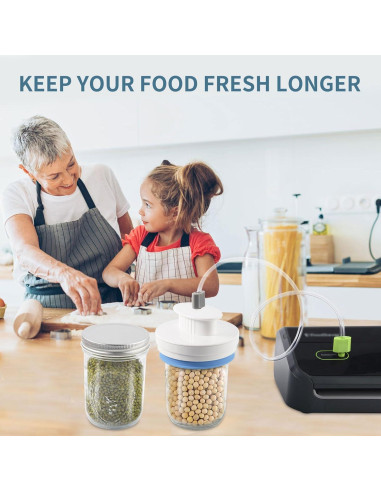 Kit Sellador de Tarros Mason Afontoto - Compatible con FoodSaver