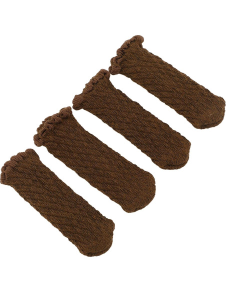 Fundas Protectores para Patas de Silla EVGATSAUTO 20 Pcs Chocolate