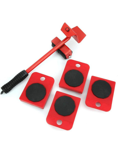 Elevador de Muebles Junlucki con 4 Deslizadores y Rodillo