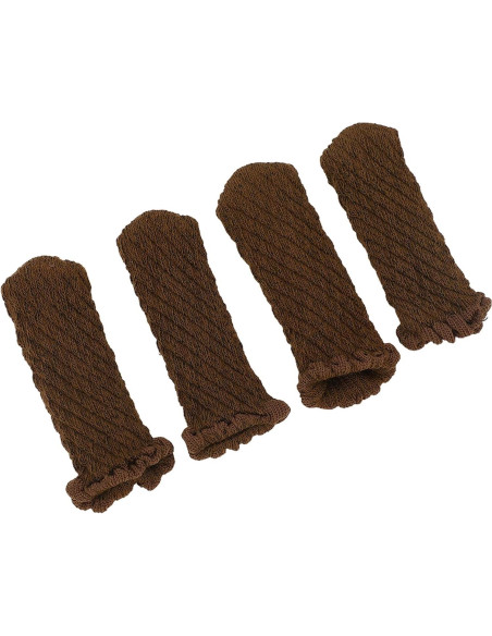 Fundas Protectores para Patas de Silla EVGATSAUTO 20 Pcs Chocolate