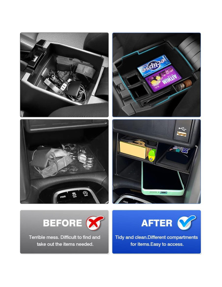 Organizador de Consola Central Karltys 2PCS para Toyota Corolla Cross 2022-2025