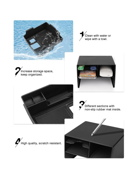 Organizador de Consola Central Karltys 2PCS para Toyota Corolla Cross 2022-2025