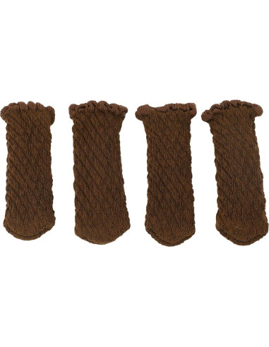 Fundas Protectores para Patas de Silla EVGATSAUTO 20 Pcs Chocolate