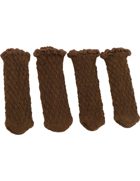 Fundas Protectores para Patas de Silla EVGATSAUTO 20 Pcs Chocolate