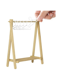 Estante Plegable Miniatura iLAND con 6 Perchas 12x4.5cm