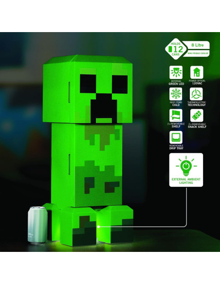 Mini Refrigerador Termoeléctrico Ukonic Creeper Minecraft 8L