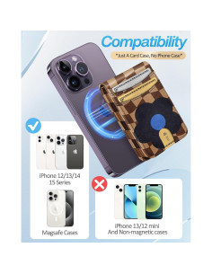 Cartera Magnética Shorogyt para iPhone 12-16, Bloqueo RFID, 5 Tarjetas 2