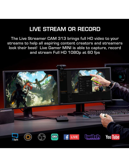 Paquete de Captura de Video AVerMedia Live Streamer DUO 1080p