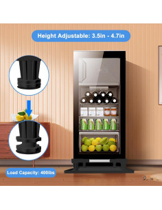 Soporte Ajustable para Mini Nevera KUPAO con Bandeja de Silicona 2