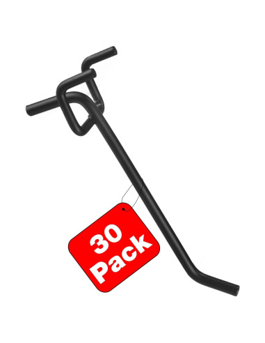 Ganchos de Metal G.CORE para Tablero Perforado - 30 Piezas 10.16 cm