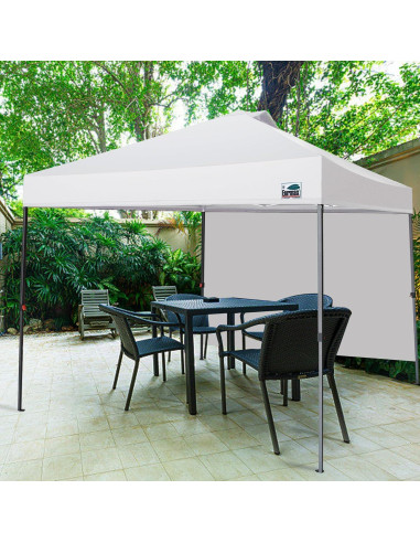 Carpa Plegable Eurmax 3.05x3.05m con Pared Lateral y Accesorios