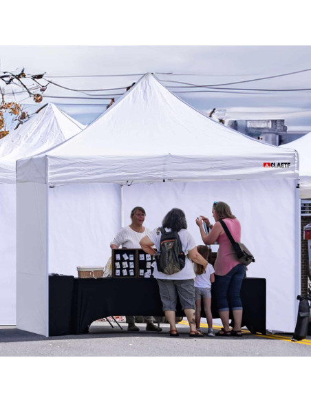 Paredes Laterales Carpa Plegable CLAETF 3 Unidades 10x10 Blanco
