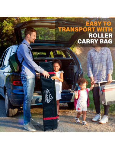 Carpa Plegable AIGOCANO 3x3m con Pantalla de Red Gris