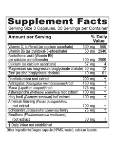 Vitanica Asistente Adrenal Vegano 90 Cápsulas Soporte Estrés 2
